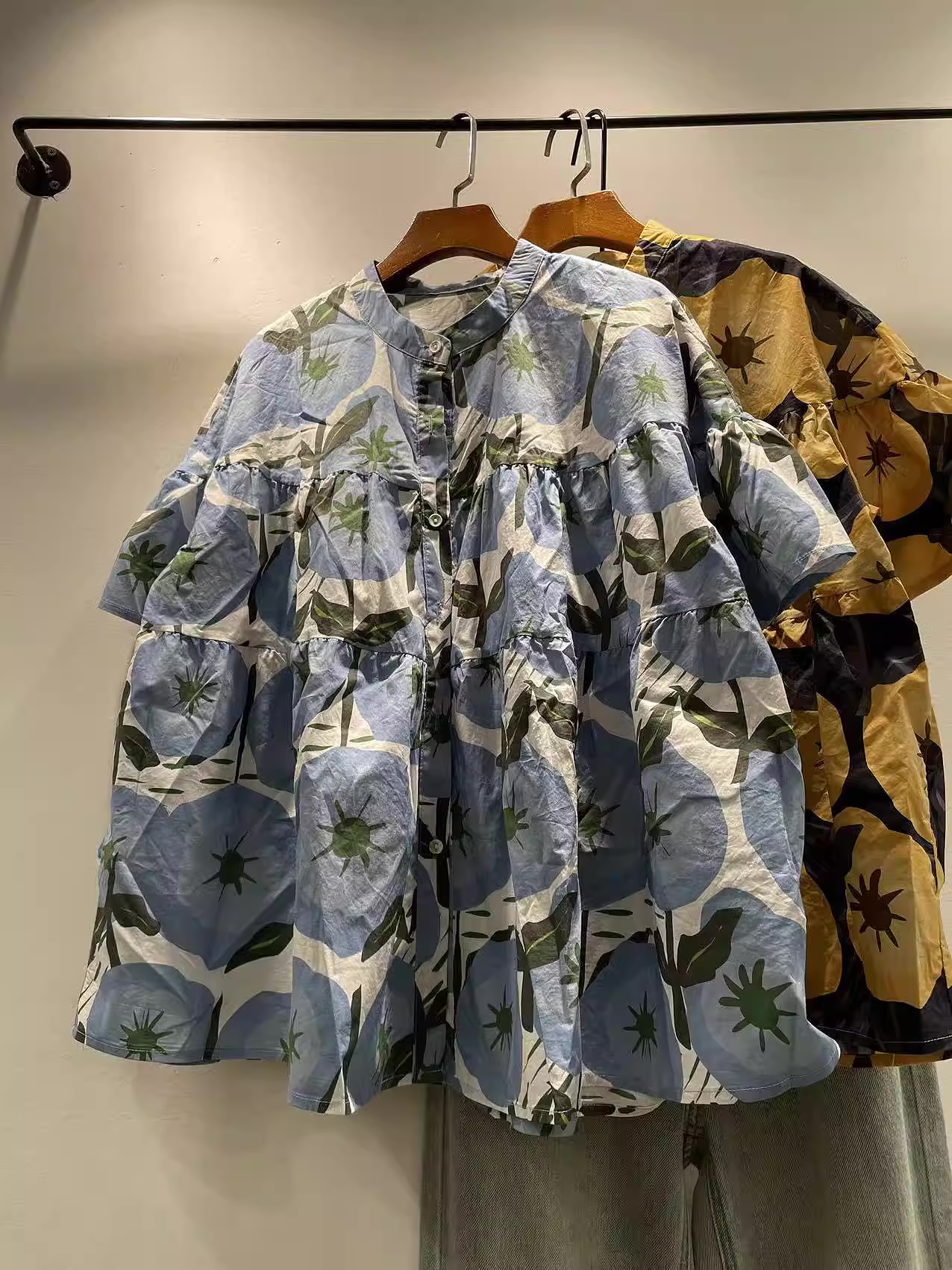Women Fashion Japan - Bust 134cm pure cotton women shirt