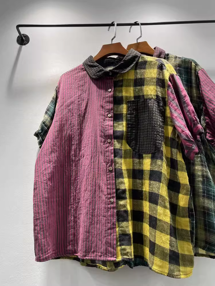 Women Fashion Japan - 2026 Harajuku fashion cotton yarn stripes