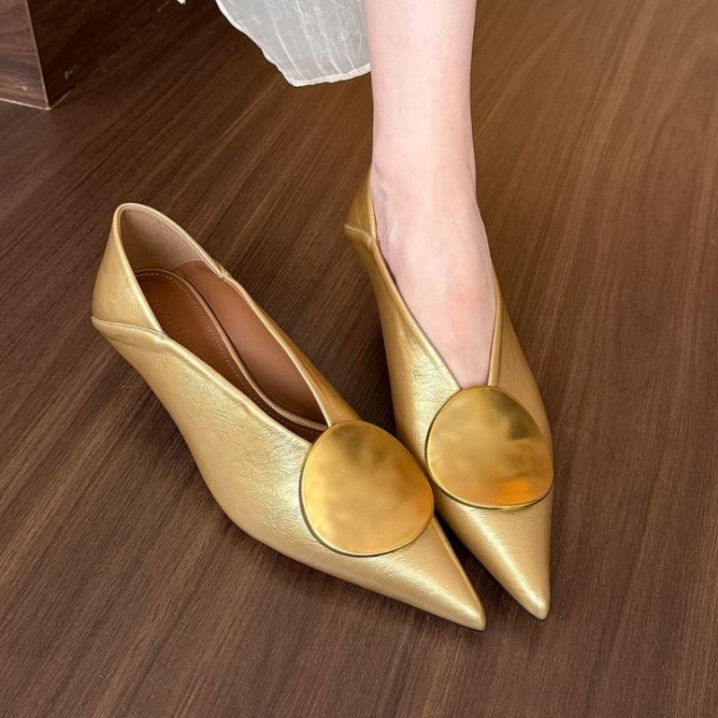 Women'S Fashion Walking Shoes - 2025 Spring Summer Pointed Toe Footwear