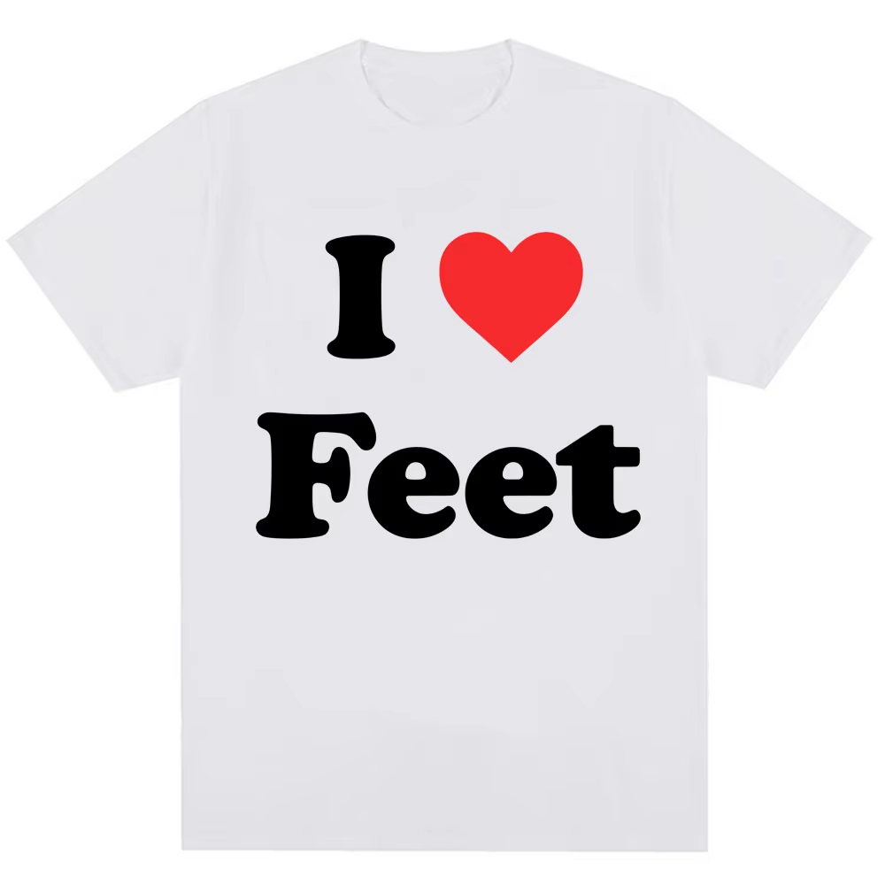 Funny I Love Feet Graphic Prin - Women Fashion Quotes recensione e prezzo