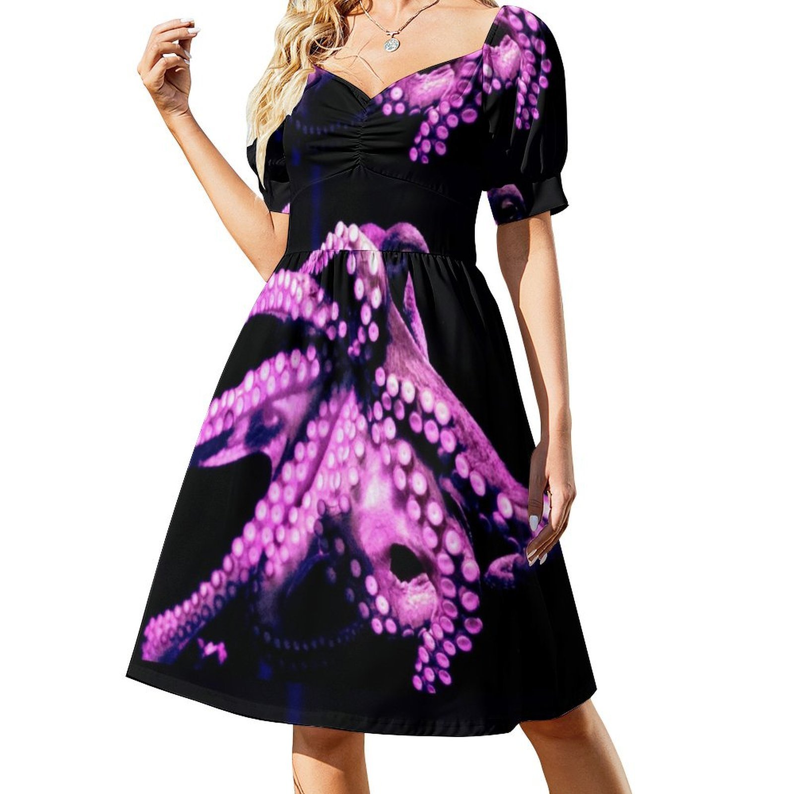 Octopus Tentacle Arms Purple B - Women Fashion Gown recensione e prezzo