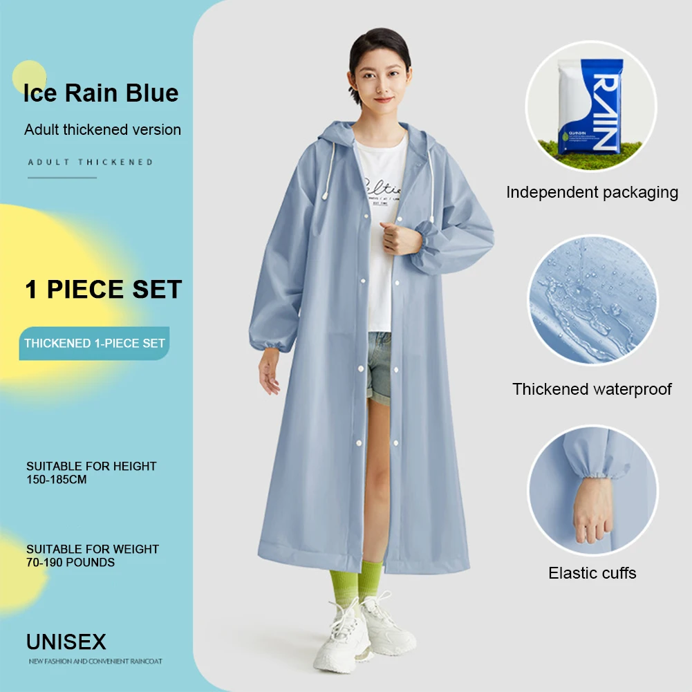Adult Long Raincoat Non Dispos - Women'S Fashion Rain Jacket recensione e prezzo