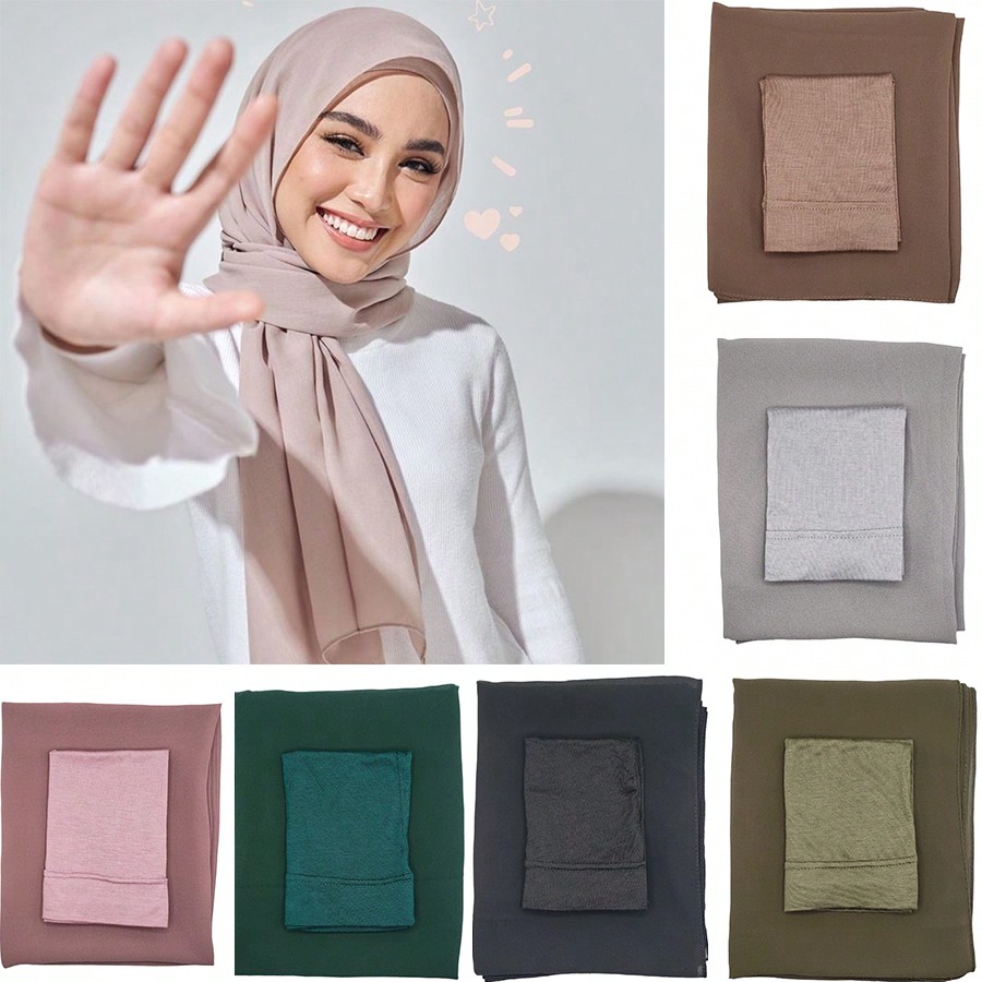 2Pcs/Set Women's Hijab Scarf A - Women Fashion Youtube recensione e prezzo