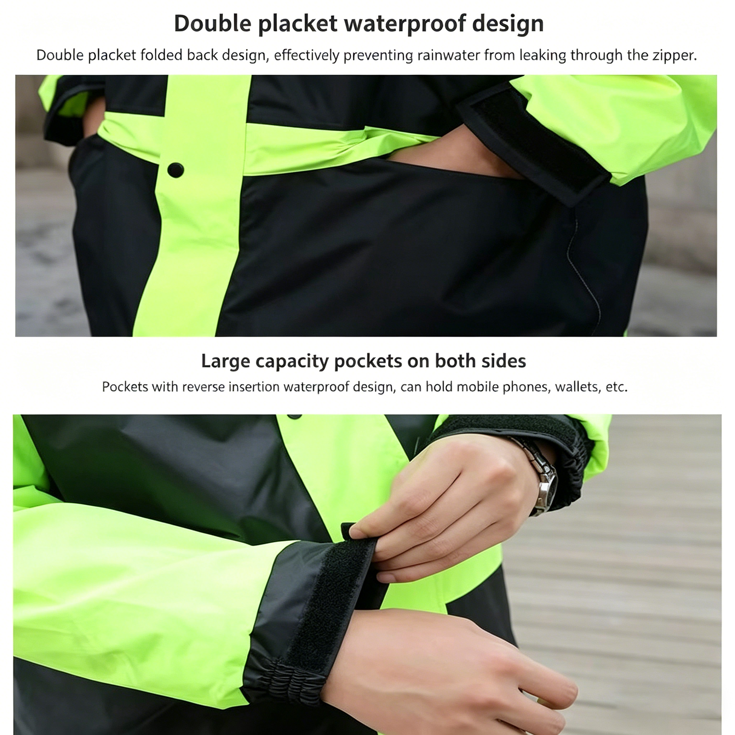Motorcycle Raincoat Suits Men  - Women'S Fashion Rain Jacket recensione e prezzo
