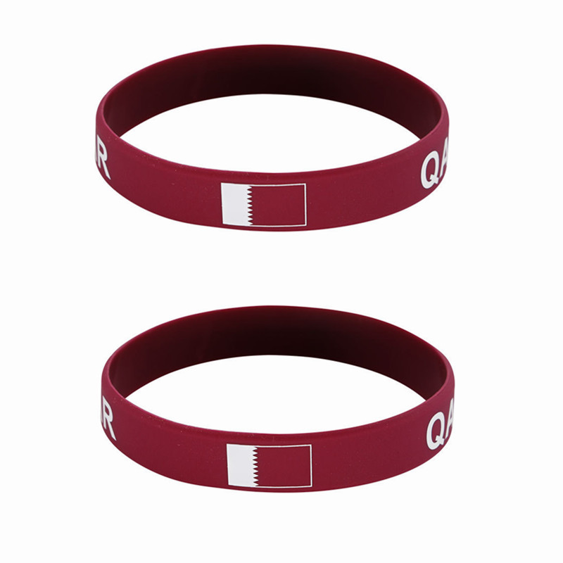 2pcs Qatar Flag Silicone Brace - Women Fashion Qatar recensione e prezzo