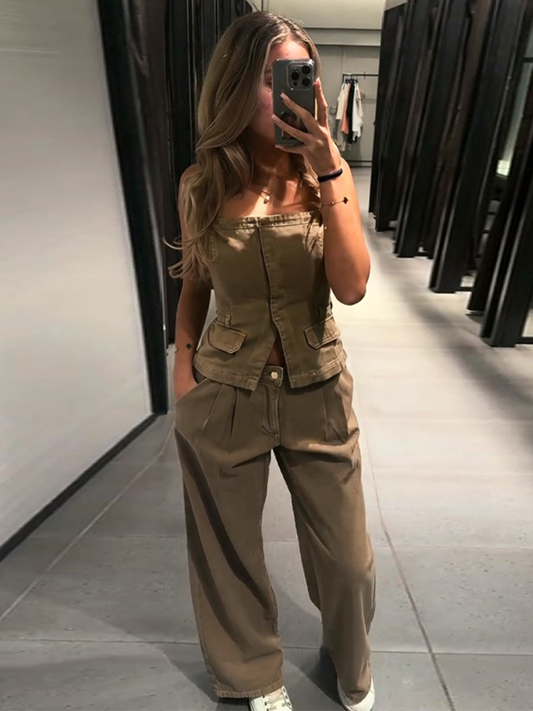 Y2k Women's Chest Wrap Vest Pa - Women Fashion Jeans Top recensione e prezzo