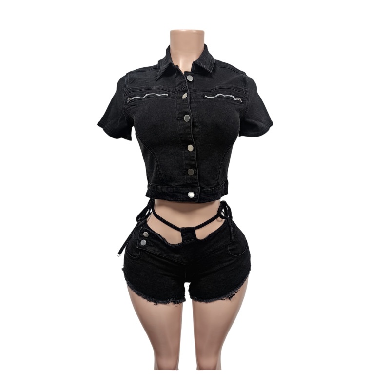 Sexy Denim 2 Piece Sets Women  - Women Fashion Jeans Top recensione e prezzo