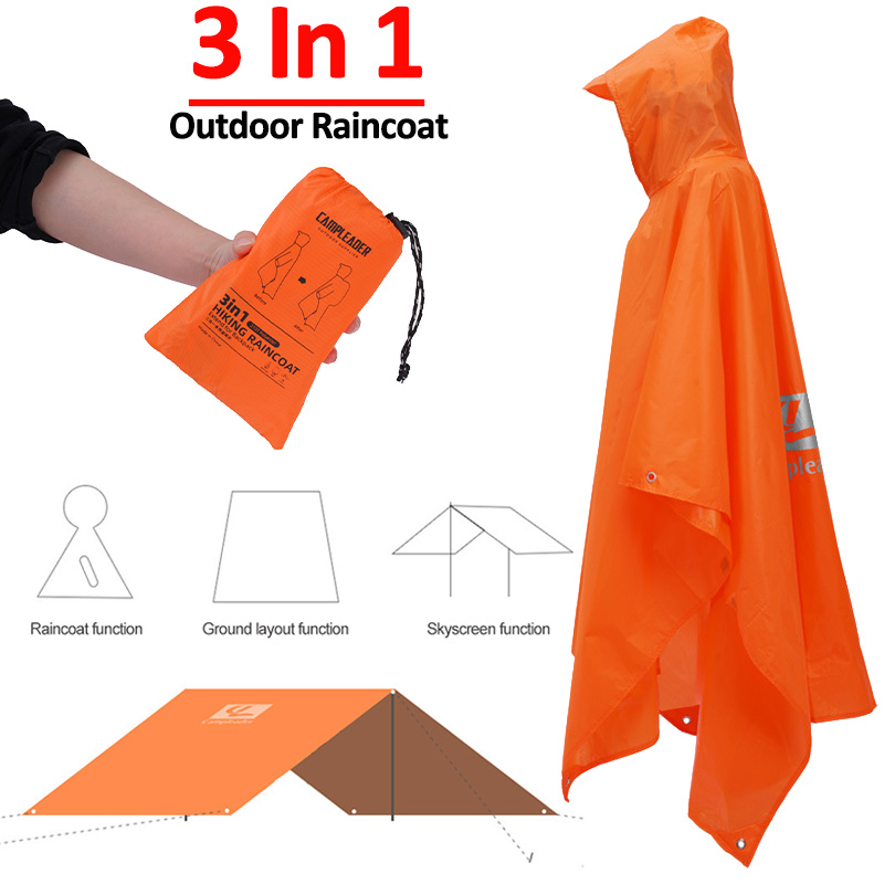 3 In 1 Outdoor Raincoat Hooded - Women'S Fashion Rain Jacket recensione e prezzo