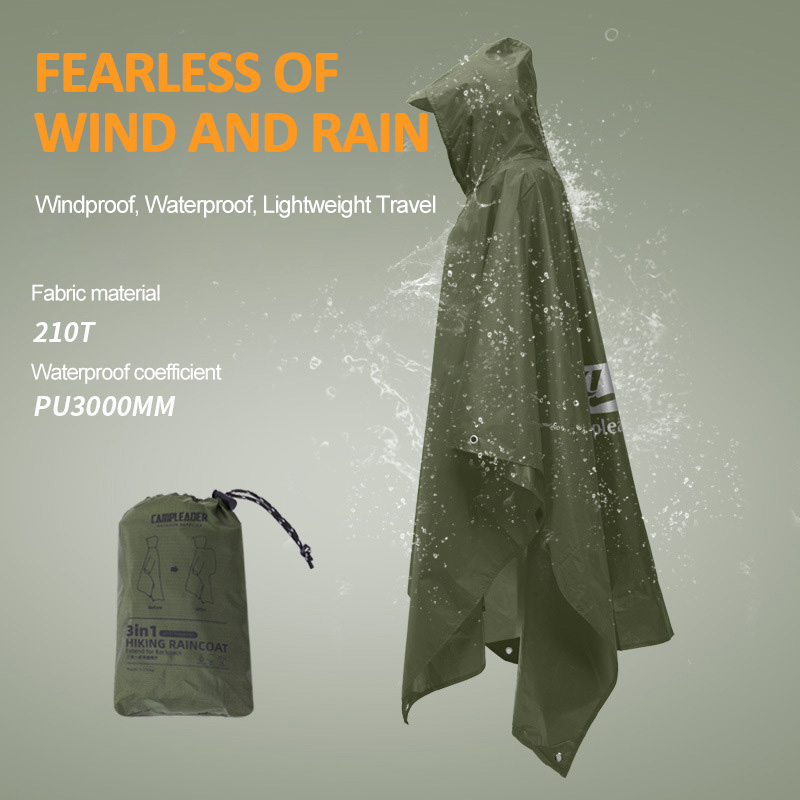 3 In 1 Outdoor Raincoat Hooded - Women'S Fashion Rain Jacket recensione e prezzo
