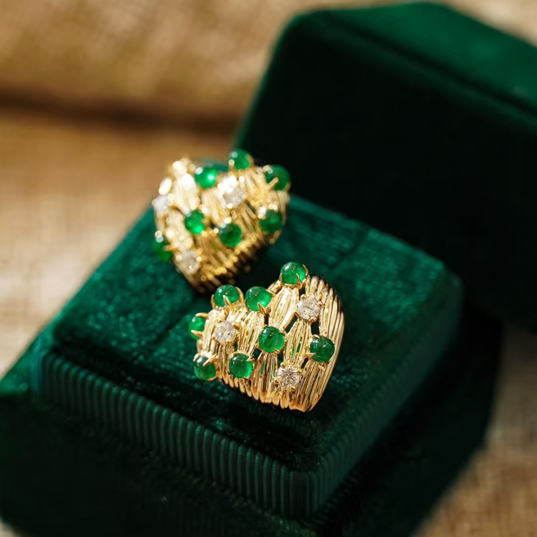 Retro14K Gold Filled Emerald D - Women'S Fashion Victorian Era recensione e prezzo