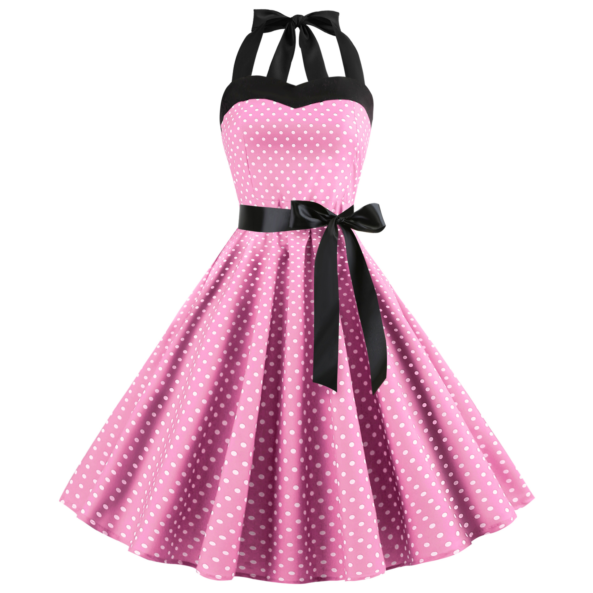 Elegant Women Polka Dot Dress  - Women'S Fashion Of The 60S recensione e prezzo