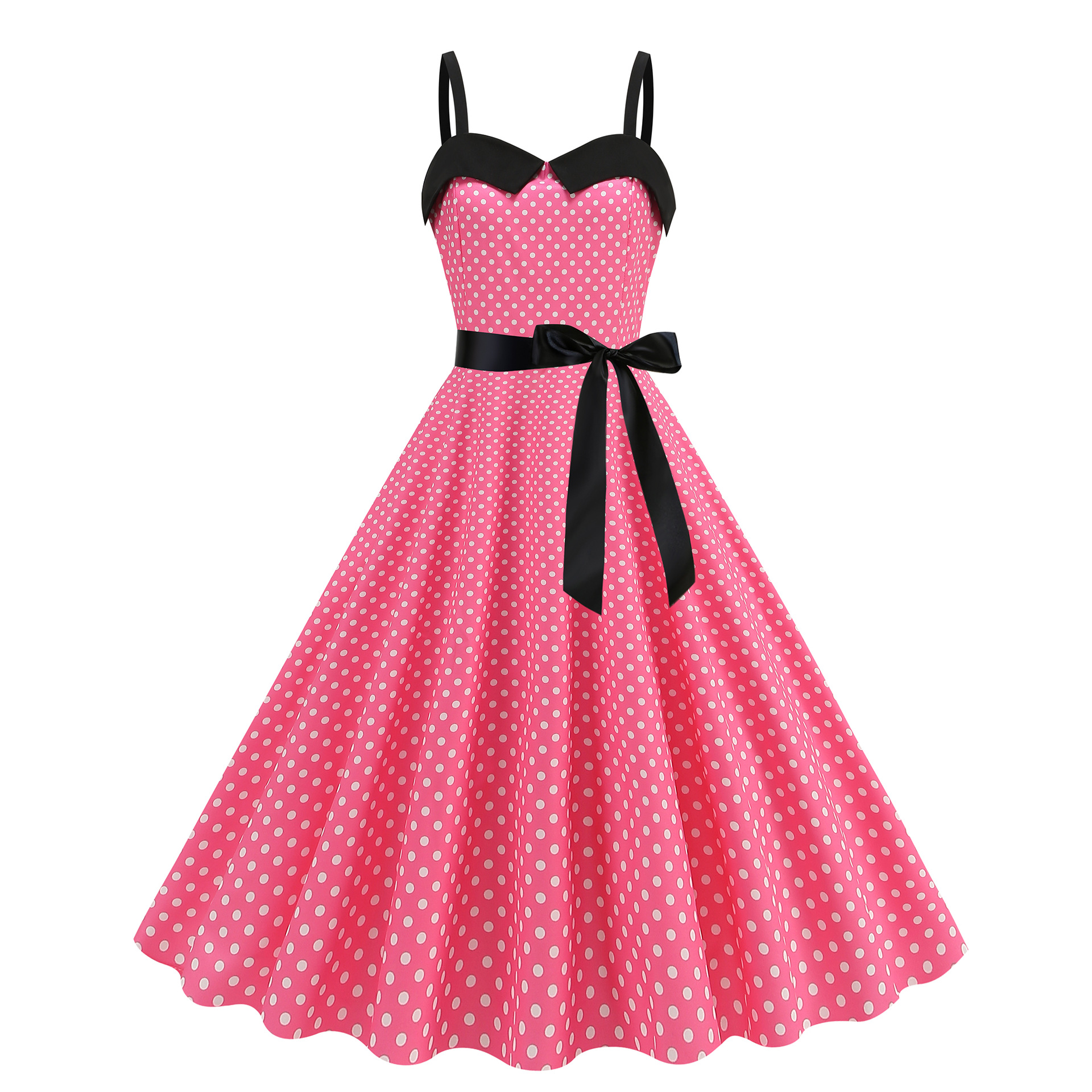 Elegant Women Polka Dot Dress  - Women'S Fashion Of The 60S recensione e prezzo