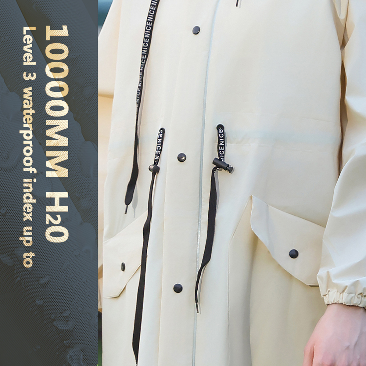 Women Long Waterproof Rain Jac - Women'S Fashion Rain Jacket recensione e prezzo