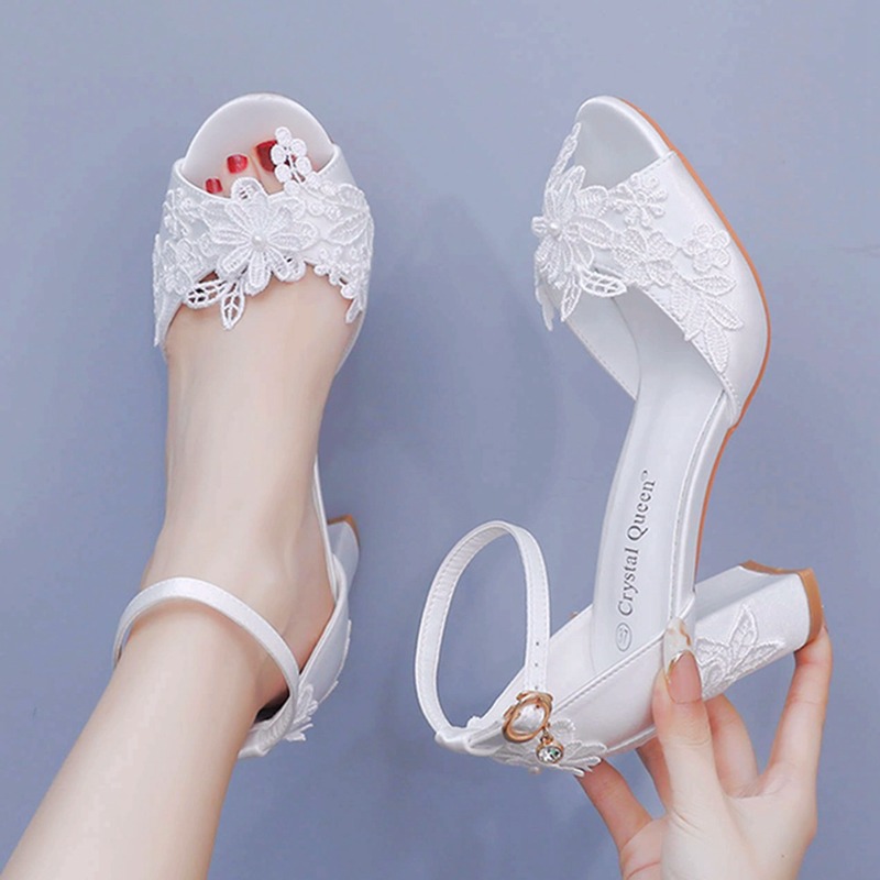 Women White Silk High Heels Su - Women'S Fashion Q recensione e prezzo