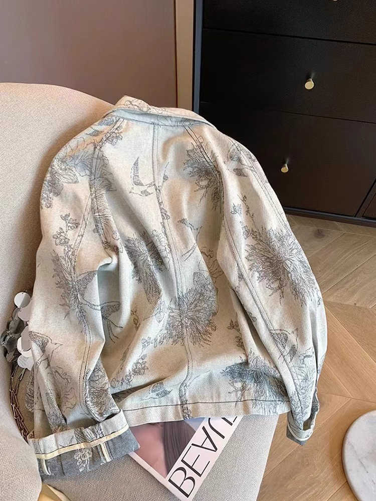 Women Light Grey Print Denim J - Women Fashion Jeans Top recensione e prezzo