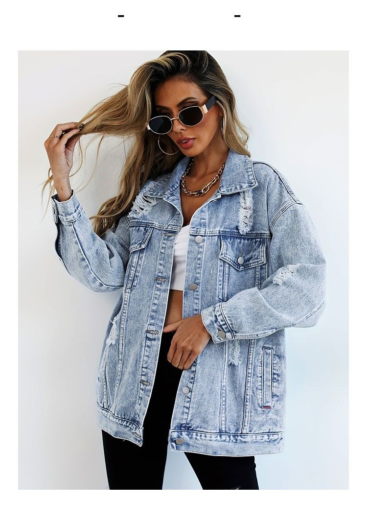Jeans Jackets for Woman Jacket - Women Fashion Jeans Top recensione e prezzo
