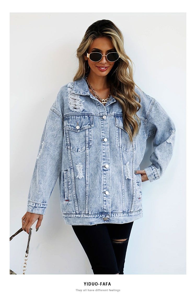 Jeans Jackets for Woman Jacket - Women Fashion Jeans Top recensione e prezzo