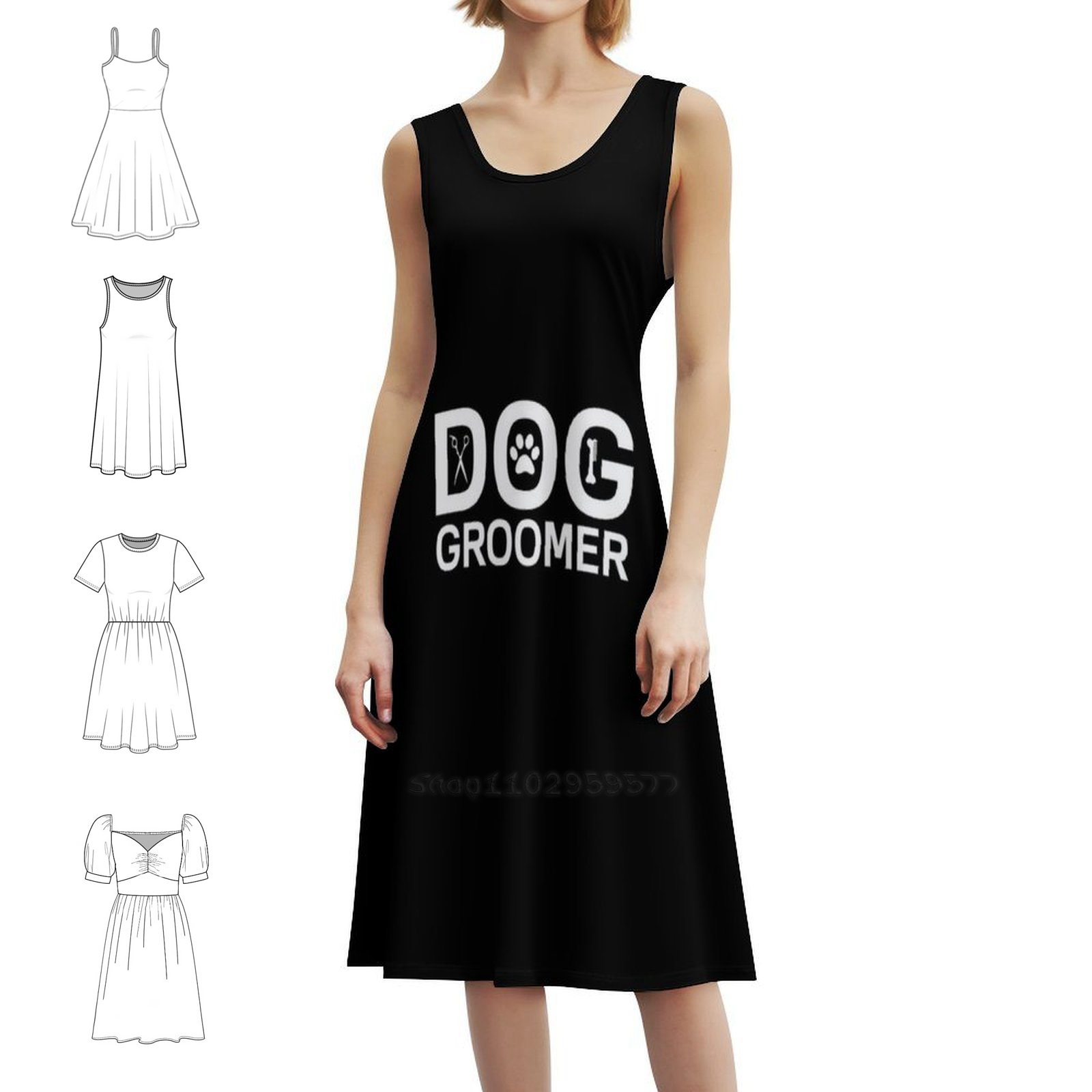 Dog Groomer Boho Chic Dress El - Women Fashion Gown recensione e prezzo