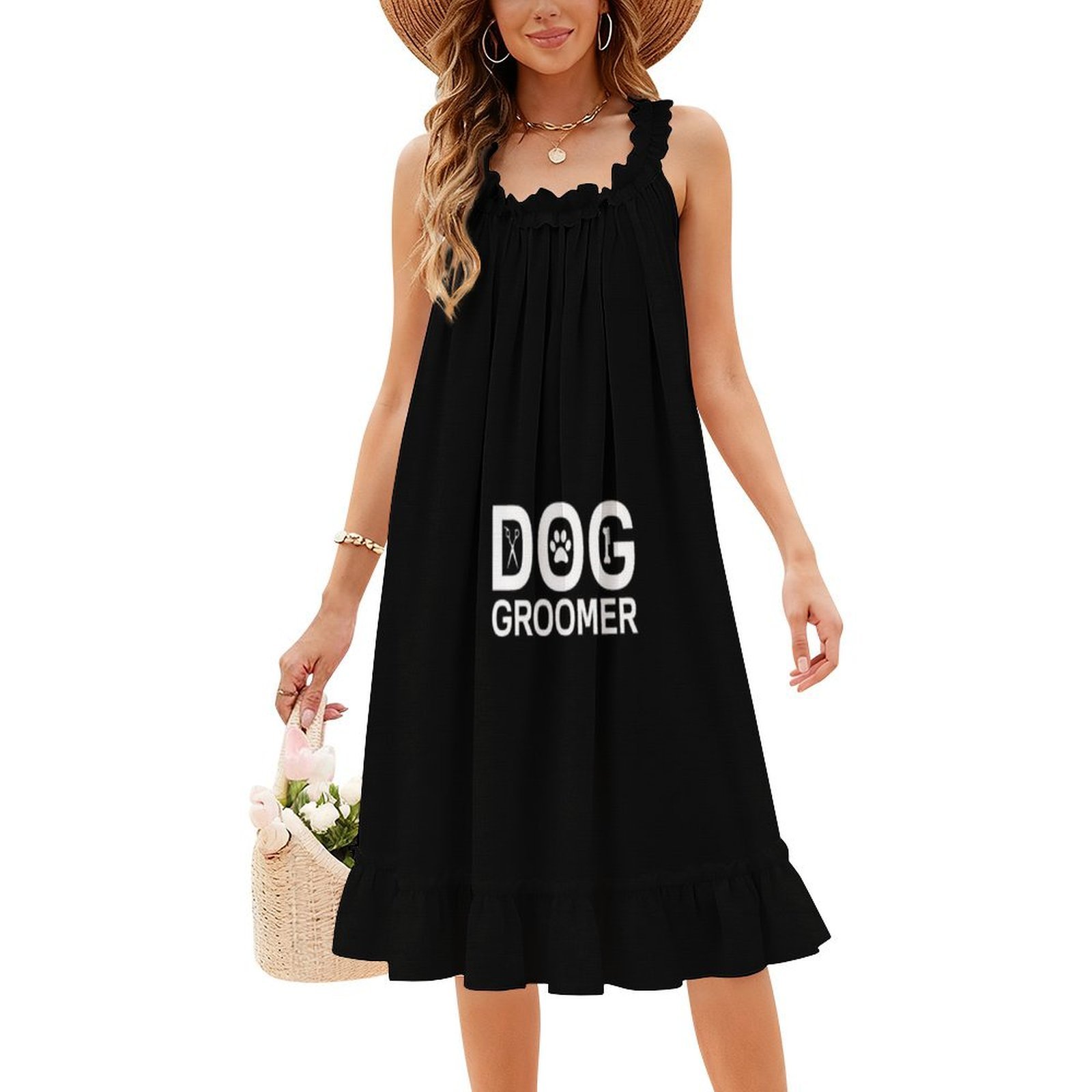 Dog Groomer Boho Chic Dress El - Women Fashion Gown recensione e prezzo