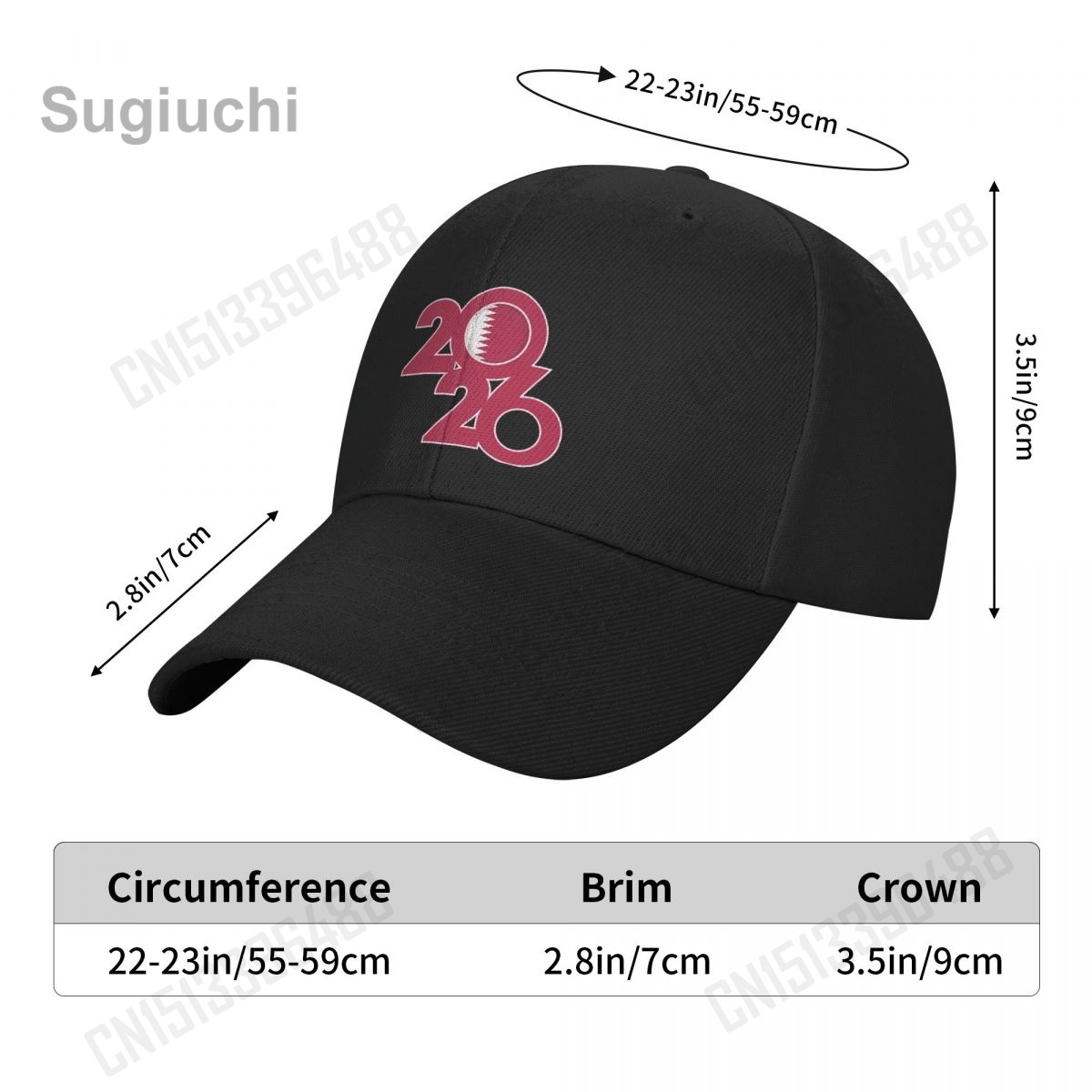Qatar Flag With 2026 Baseball  - Women Fashion Qatar recensione e prezzo