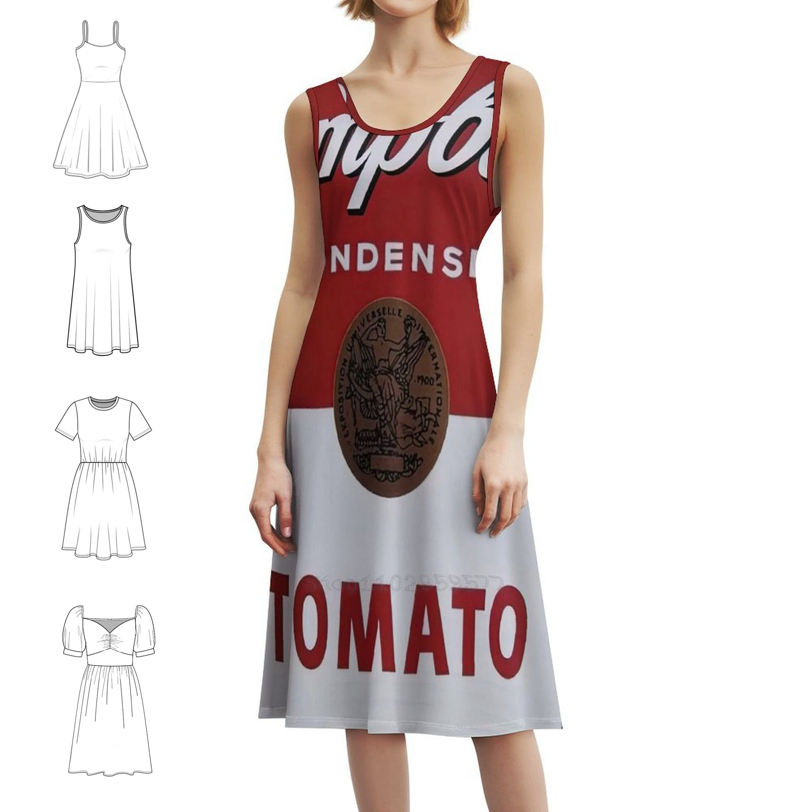 Pop Art Vintage Artist Boho Ch - Women Fashion Gown recensione e prezzo