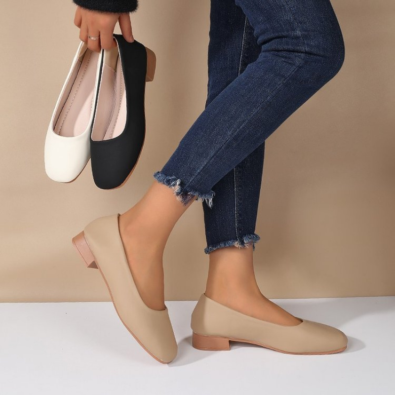 Soft Leather Round Toe Slip-On - Women'S Fashion Shoes recensione e prezzo