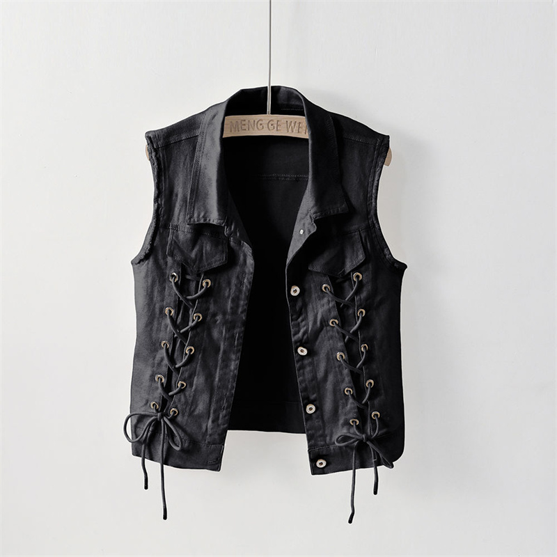Fashion Denim Vest Female Spri - Women Fashion Jeans Top recensione e prezzo