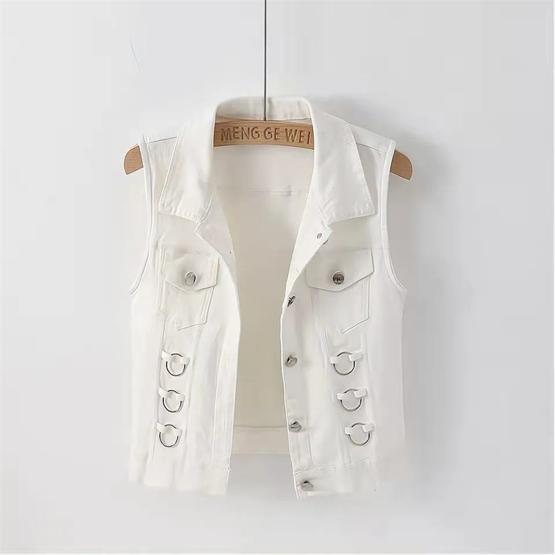 Fashion Denim Vest Female Spri - Women Fashion Jeans Top recensione e prezzo