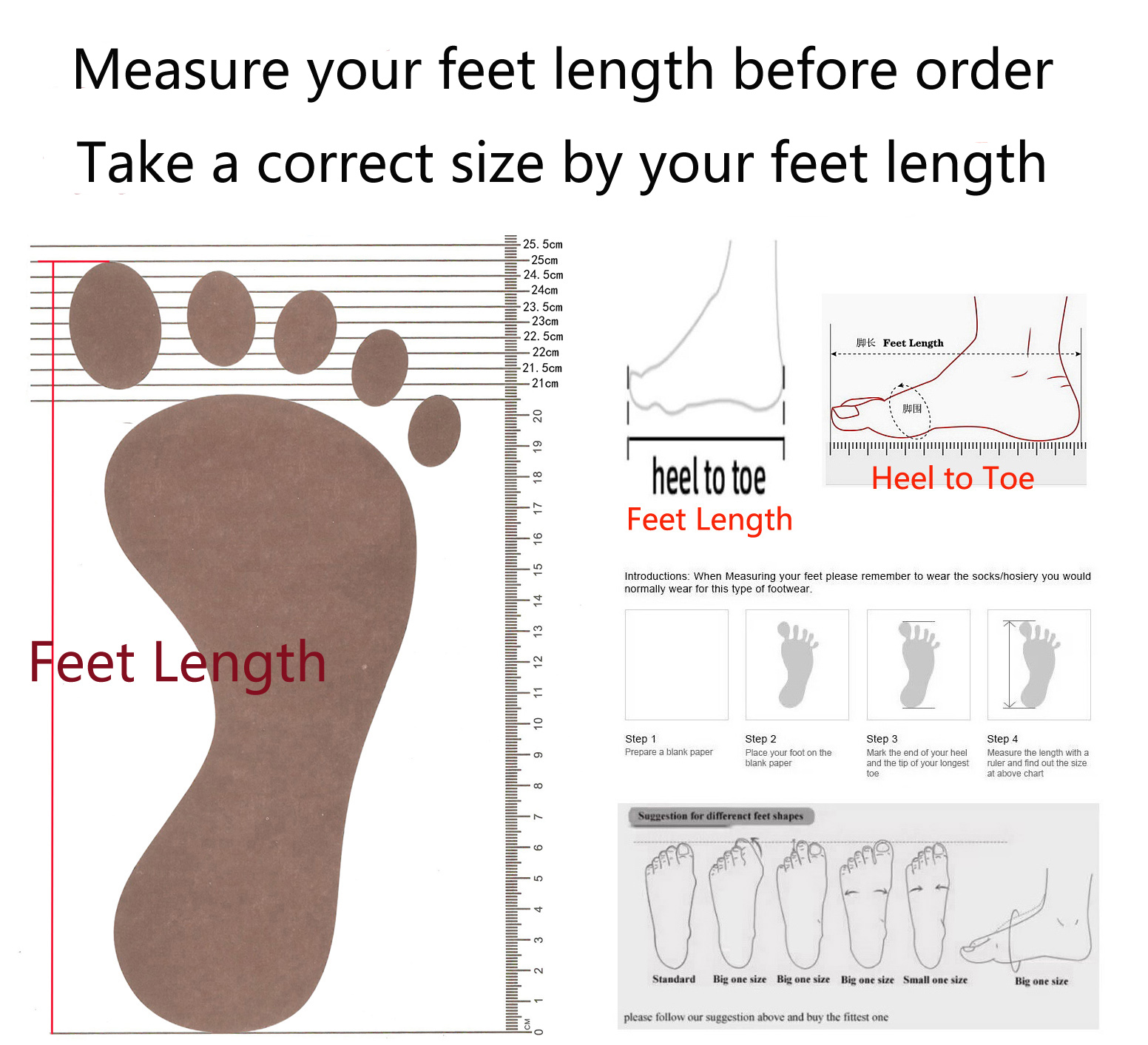 【Measure Your Feet Length Befo - Women'S Fashion Q recensione e prezzo