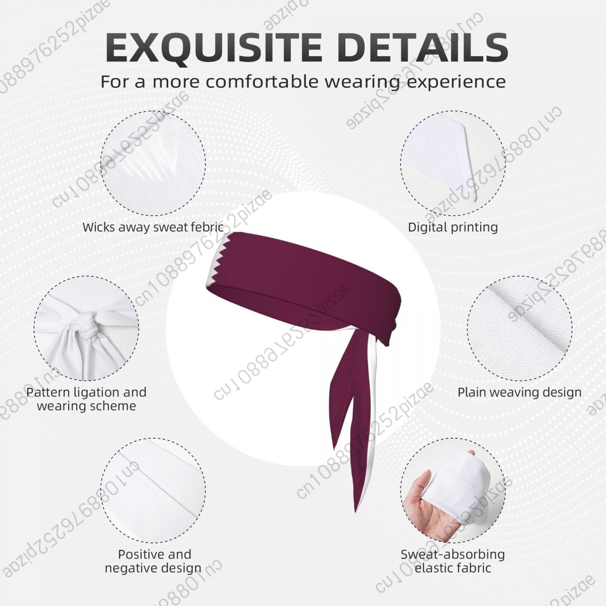 Qatar Tie Headband for Men Wom - Women Fashion Qatar recensione e prezzo