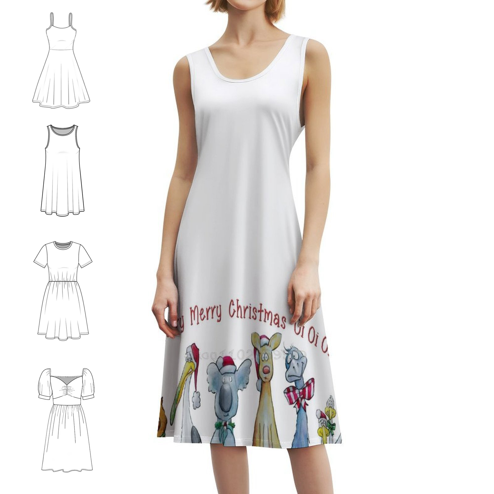 Aussie Bush Christmas Friends  - Women Fashion Gown recensione e prezzo