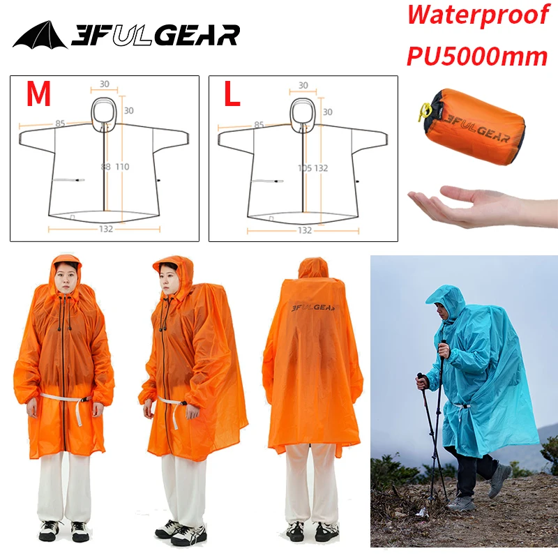 3F UL GEAR Zipper Raincoat 15D - Women'S Fashion Rain Jacket recensione e prezzo