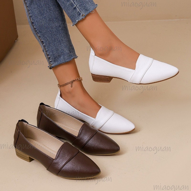 Vintage Pointed Toe Loafers Wo - Women'S Fashion Walking Shoes recensione e prezzo