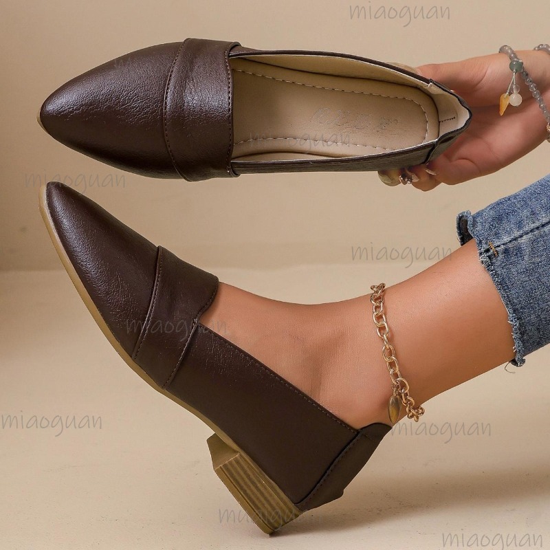 Vintage Pointed Toe Loafers Wo - Women'S Fashion Walking Shoes recensione e prezzo