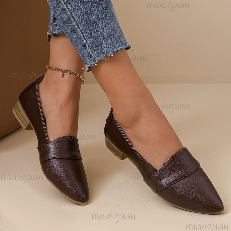 Vintage Pointed Toe Loafers Wo - Women'S Fashion Walking Shoes recensione e prezzo