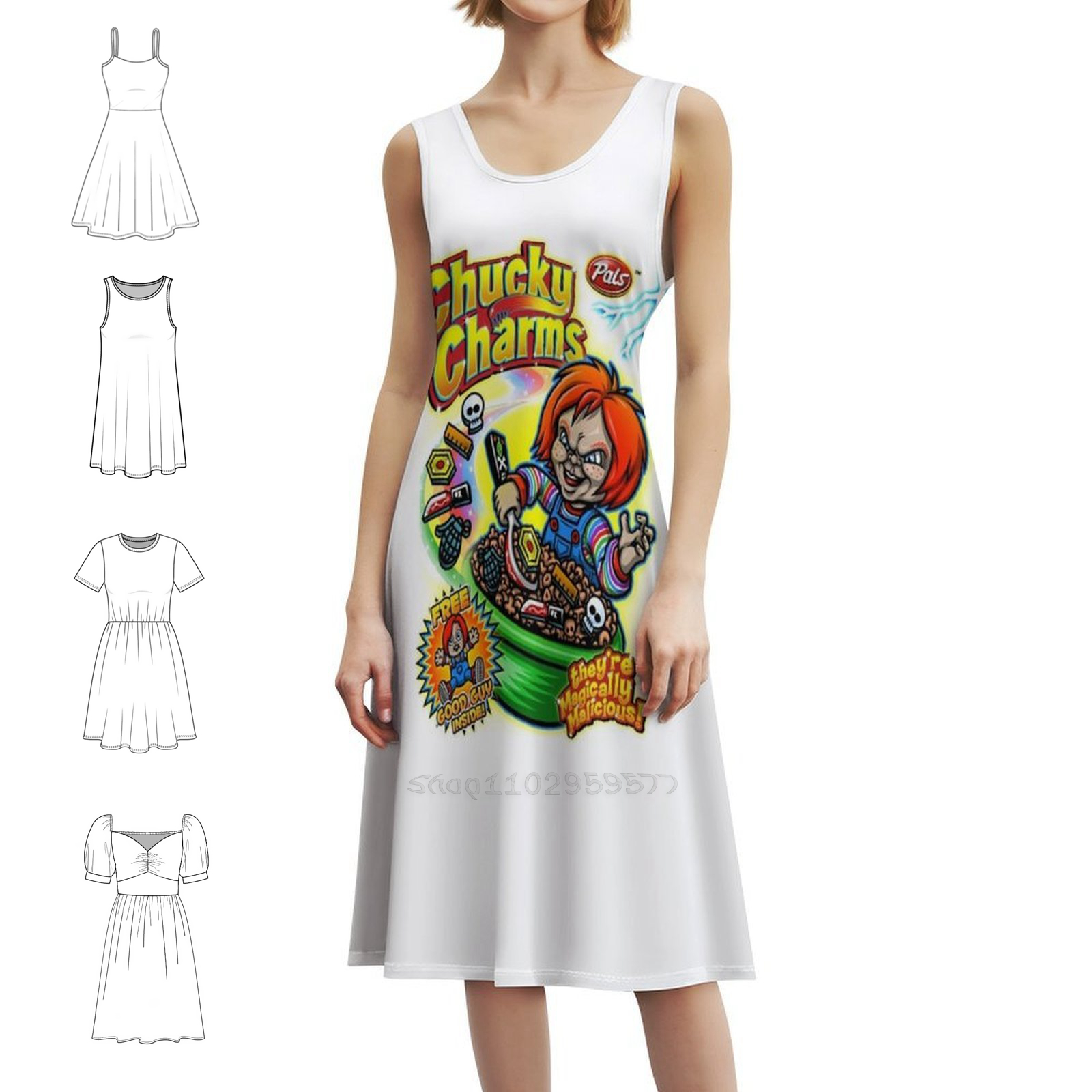 Chucky Charms Magically Malici - Women Fashion Gown recensione e prezzo