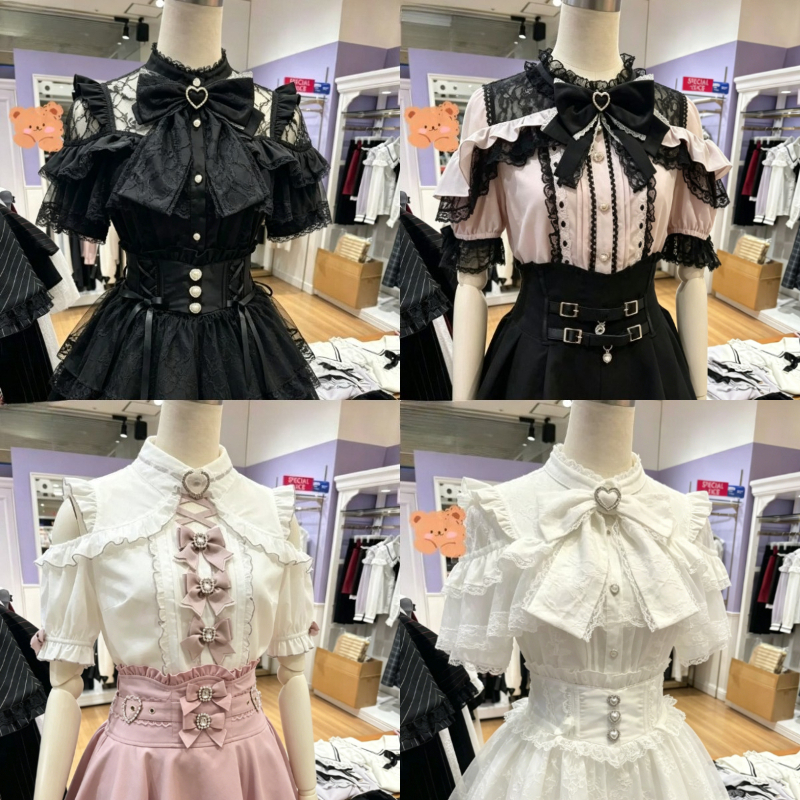 Lolita Bow Decor Blouse Subcul - Women Fashion Japan recensione e prezzo