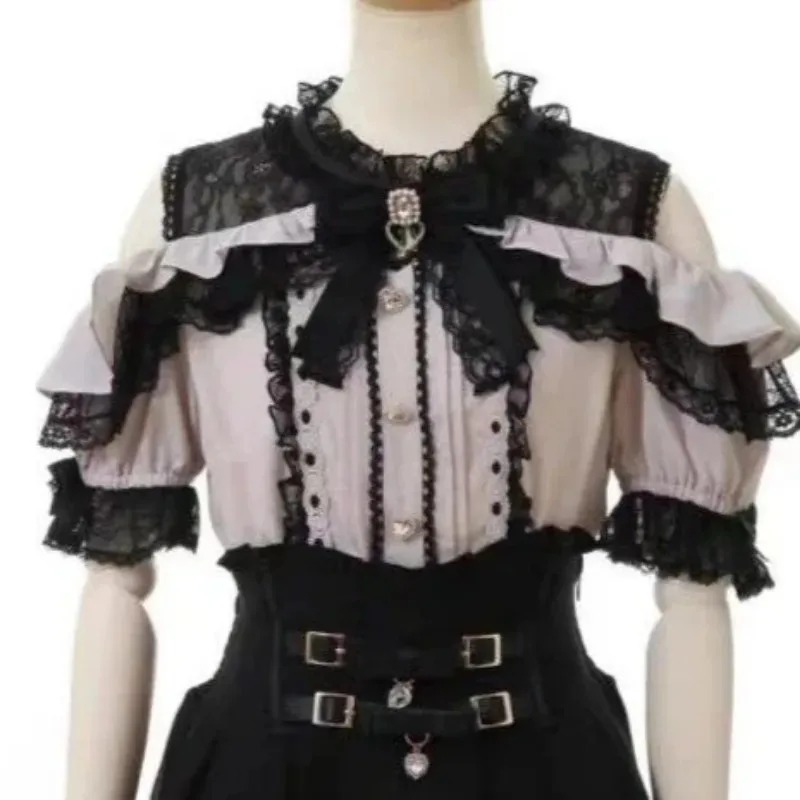 Lolita Bow Decor Blouse Subcul - Women Fashion Japan recensione e prezzo