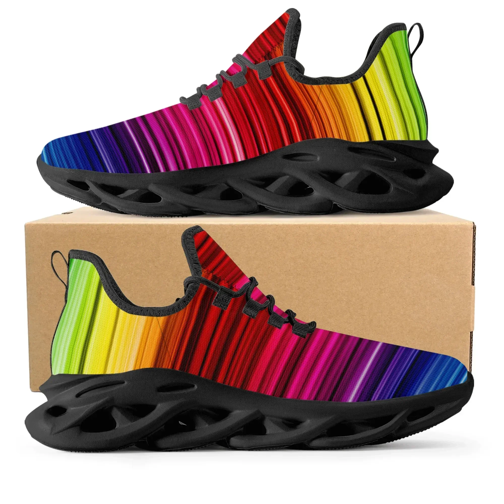 Colorful Rainbow Design Fashio - Women'S Fashion Running Shoes recensione e prezzo