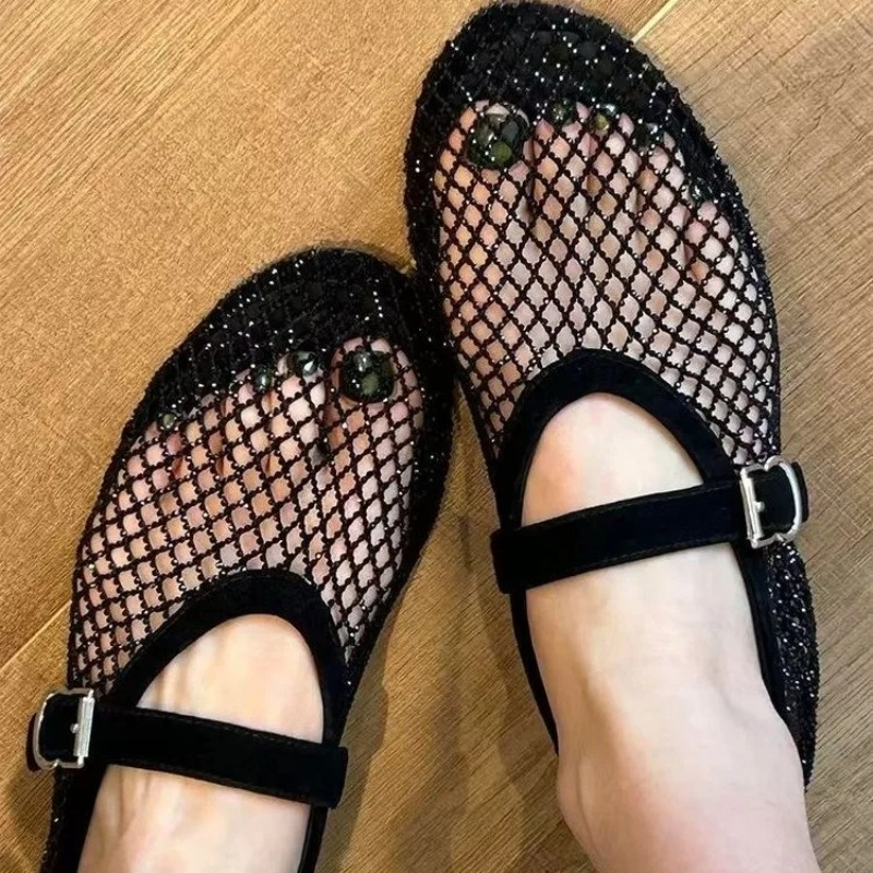 Hollow Rhinestone Baotou Sanda - Women'S Fashion Walking Shoes recensione e prezzo