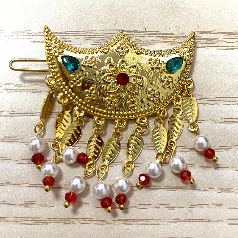 Ethiopian hair clip, emerald,  - Women Fashion Qatar recensione e prezzo