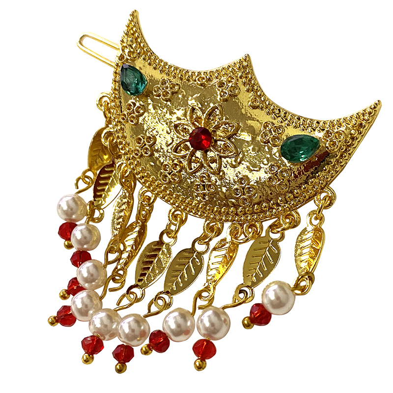Ethiopian hair clip, emerald,  - Women Fashion Qatar recensione e prezzo