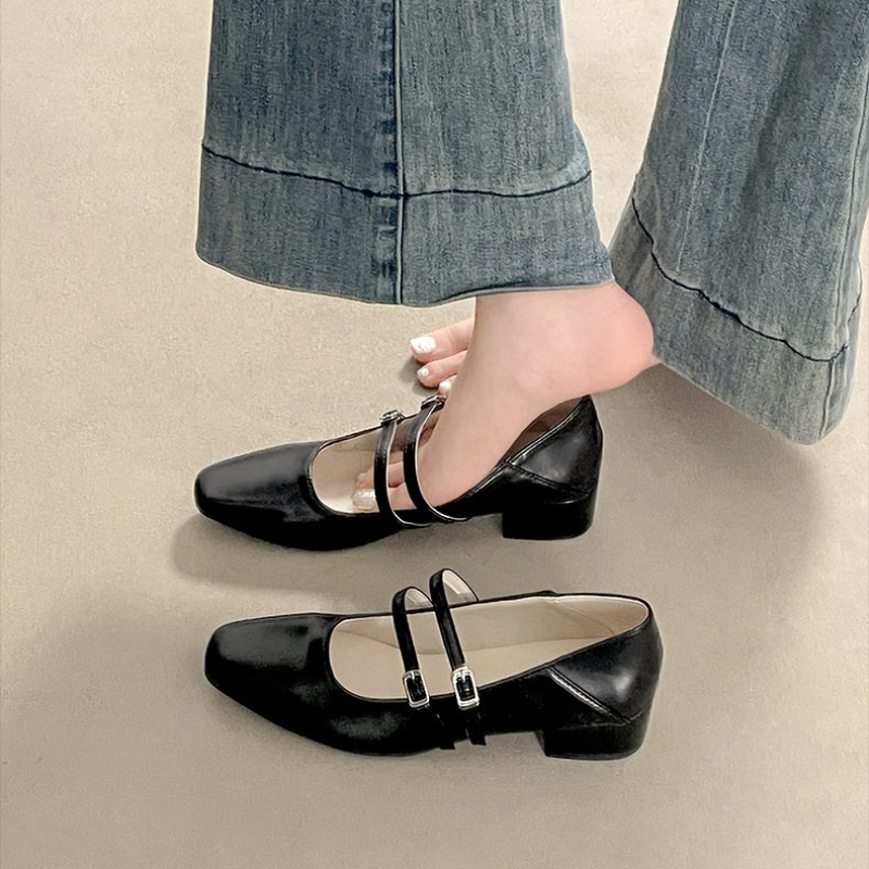 Square Toe Low Heel Women Silv - Women'S Fashion Walking Shoes recensione e prezzo