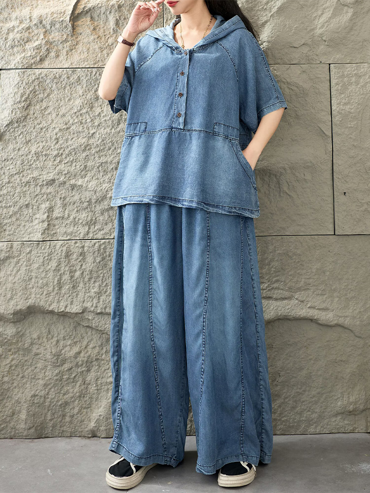 Amax LuluE Summer Hooded 2 Pie - Women Fashion Jeans Top recensione e prezzo
