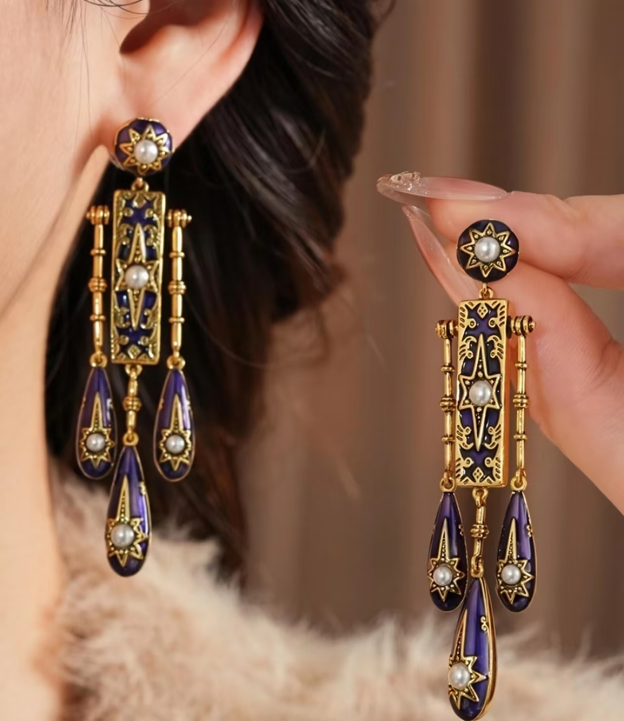 Retro Victorian Era Blue Ename - Women'S Fashion Victorian Era recensione e prezzo