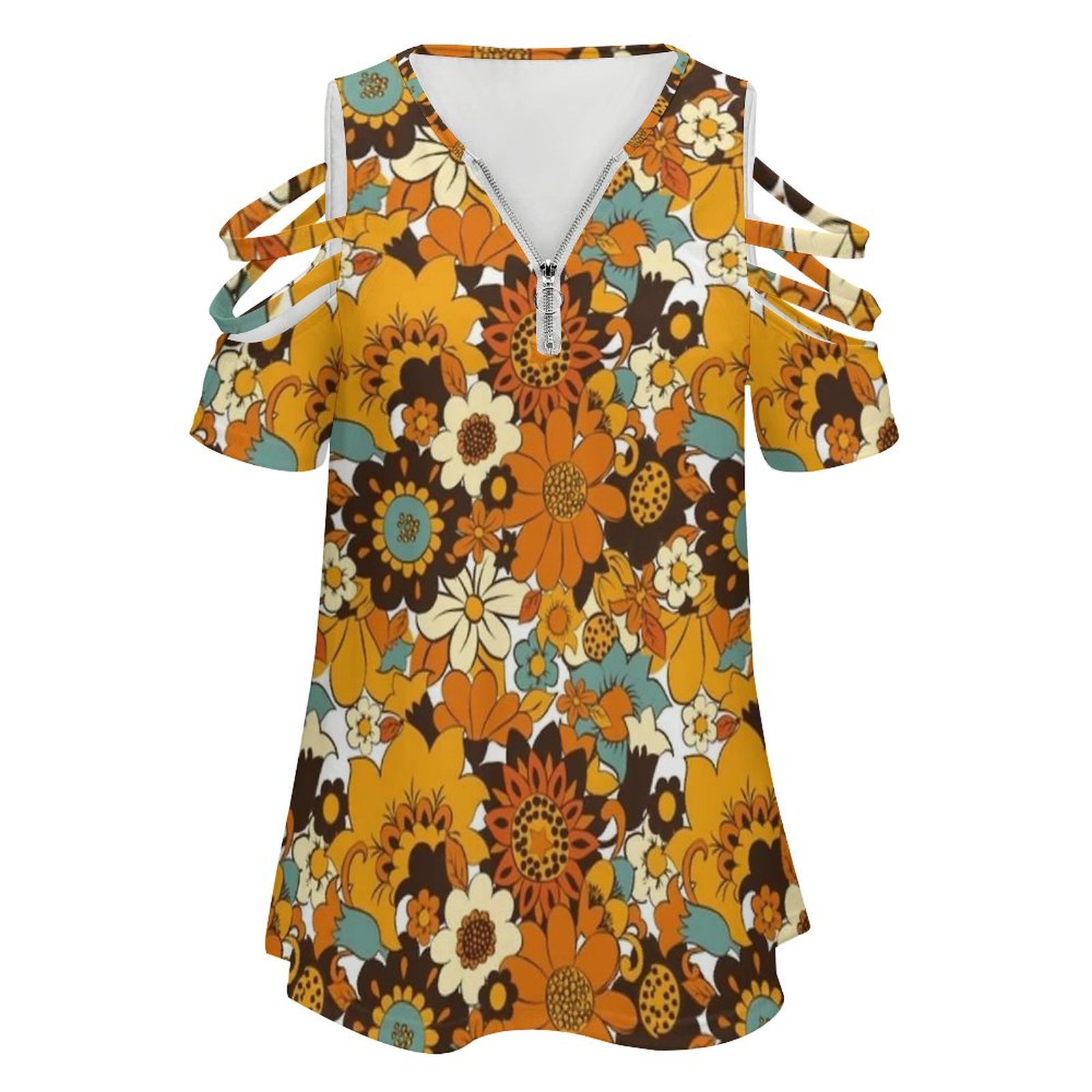 70S 60S Retro Flower Power , F - Women'S Fashion Of The 60S recensione e prezzo