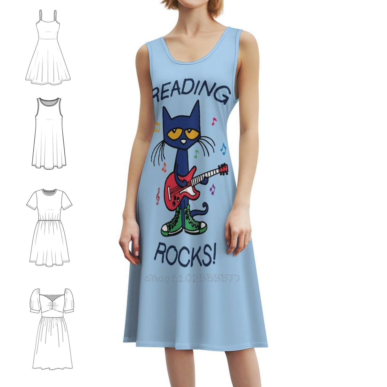 Reading Rocks ! Boho Chic Dres - Women Fashion Gown recensione e prezzo
