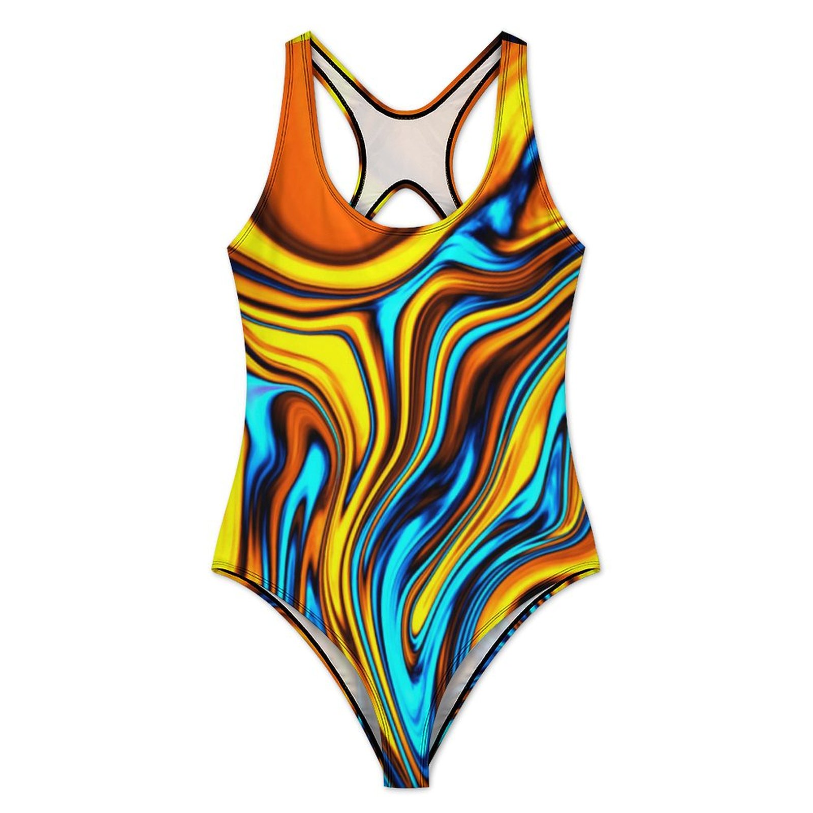 Golden Retro 60s Swimsuit Abst - Women'S Fashion Of The 60S recensione e prezzo