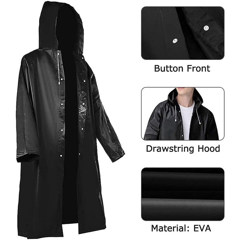 Eva Unisex Raincoat Rainproof  - Women'S Fashion Rain Jacket recensione e prezzo