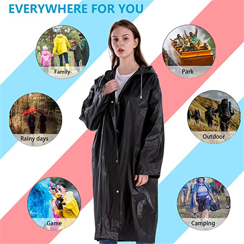 Eva Unisex Raincoat Rainproof  - Women'S Fashion Rain Jacket recensione e prezzo
